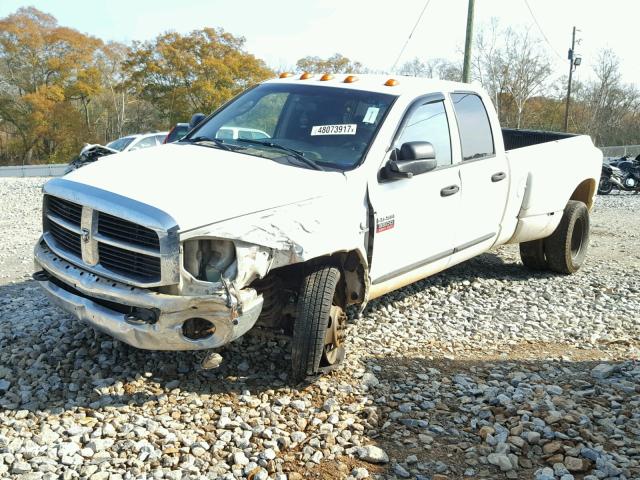 3D7MX48A17G803591 - 2007 DODGE RAM 3500 S WHITE photo 2