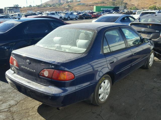 2T1BR12E72C536031 - 2002 TOYOTA COROLLA CE BLUE photo 4