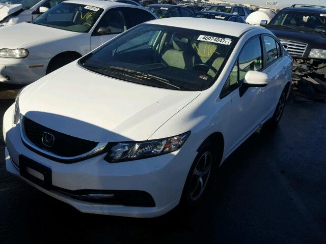 19XFB2F76FE107431 - 2015 HONDA CIVIC SE WHITE photo 2