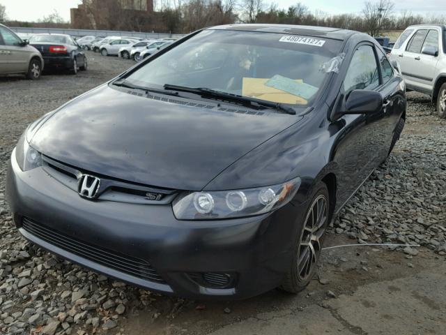 2HGFG21597H709397 - 2007 HONDA CIVIC SI BLACK photo 2