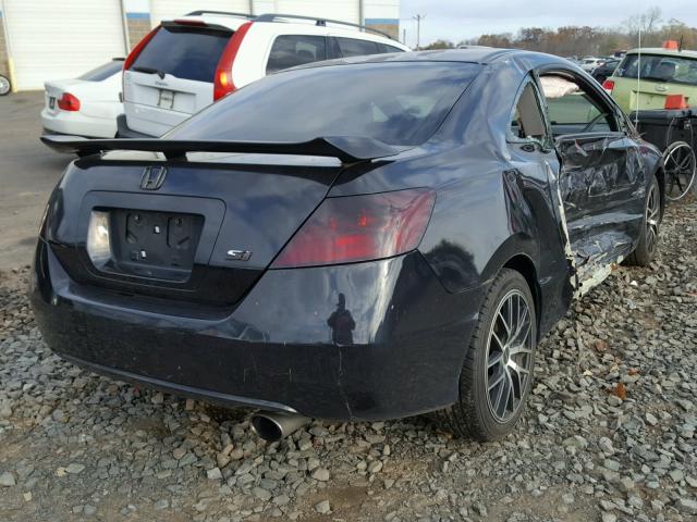 2HGFG21597H709397 - 2007 HONDA CIVIC SI BLACK photo 4