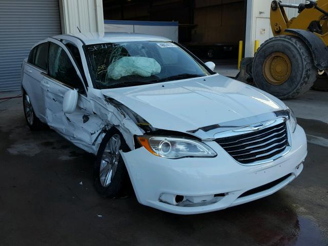 1C3CCBAB0DN685730 - 2013 CHRYSLER 200 LX WHITE photo 1