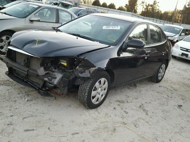 KMHDU46D47U124696 - 2007 HYUNDAI ELANTRA GL BLACK photo 2