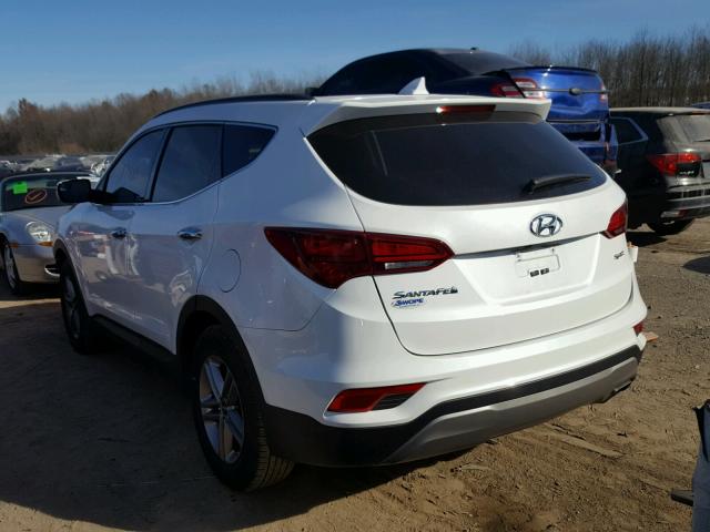 5XYZU3LB8HG434277 - 2017 HYUNDAI SANTA FE S WHITE photo 3