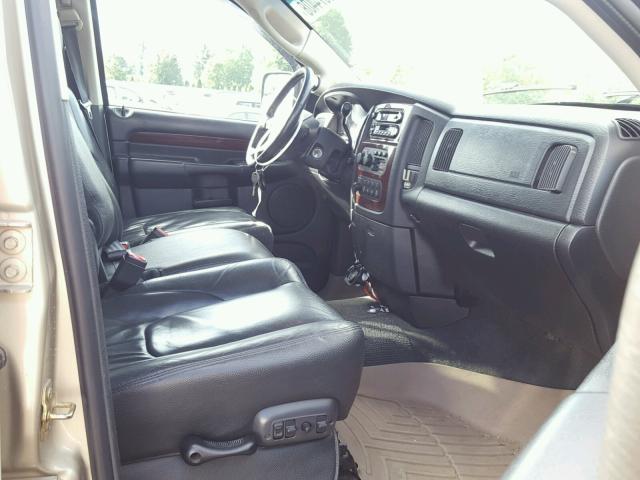 3D7KU28653G791097 - 2003 DODGE RAM 2500 S ოქროსფერი ფოტო 5