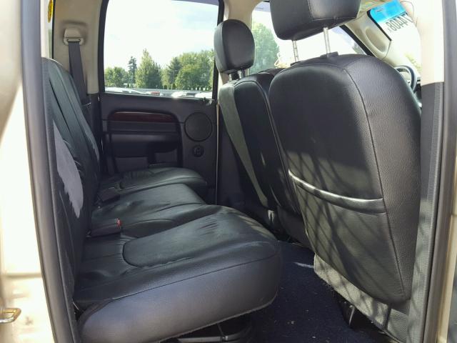 3D7KU28653G791097 - 2003 DODGE RAM 2500 S ოქროსფერი ფოტო 6