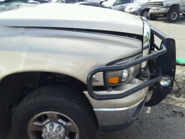 3D7KU28653G791097 - 2003 DODGE RAM 2500 S ოქროსფერი ფოტო 9