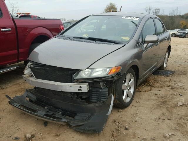 1HGFA16857L078035 - 2007 HONDA CIVIC EX GRAY photo 2