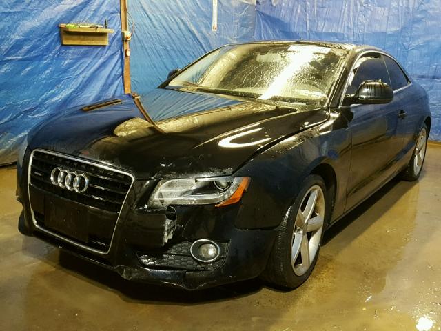 WAUDK78T39A029709 - 2009 AUDI A5 QUATTRO BLACK photo 2