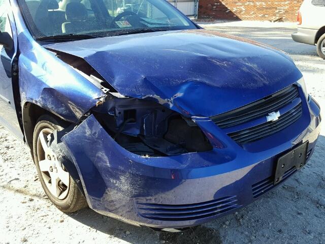 1G1AK15FX77270865 - 2007 CHEVROLET COBALT LS BLUE photo 9