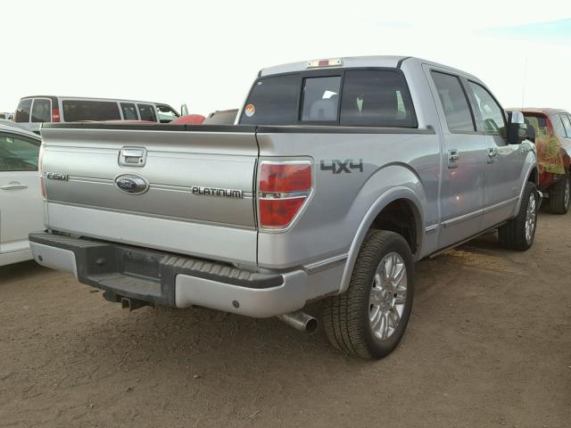 1FTFW1ET2CFC98120 - 2012 FORD F150 SUPER SILVER photo 4
