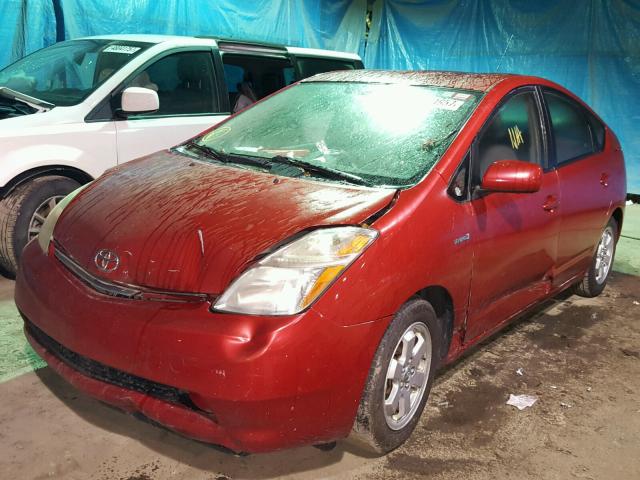 JTDKB20U777563954 - 2007 TOYOTA PRIUS RED photo 2