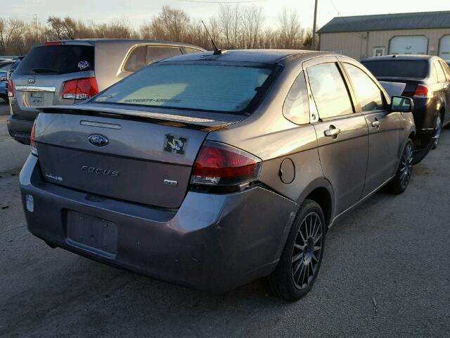 1FAHP3GN6BW119288 - 2011 FORD FOCUS SES GRAY photo 4