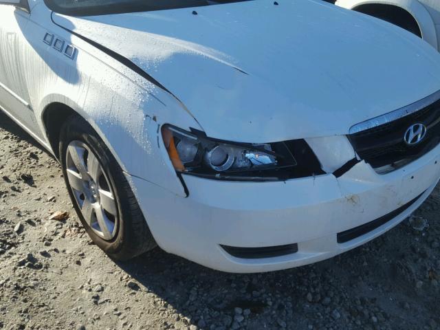 KMHET46C46A106861 - 2006 HYUNDAI SONATA GL WHITE photo 9