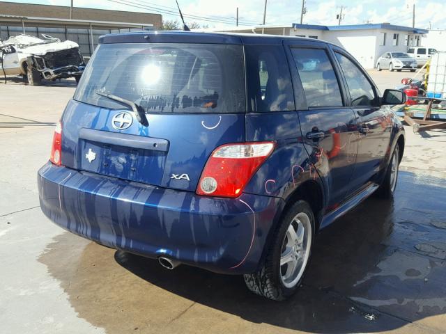 JTKKT624265016272 - 2006 TOYOTA SCION XA BLUE photo 4