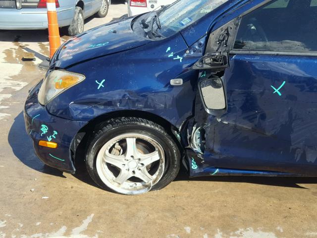 JTKKT624265016272 - 2006 TOYOTA SCION XA BLUE photo 9