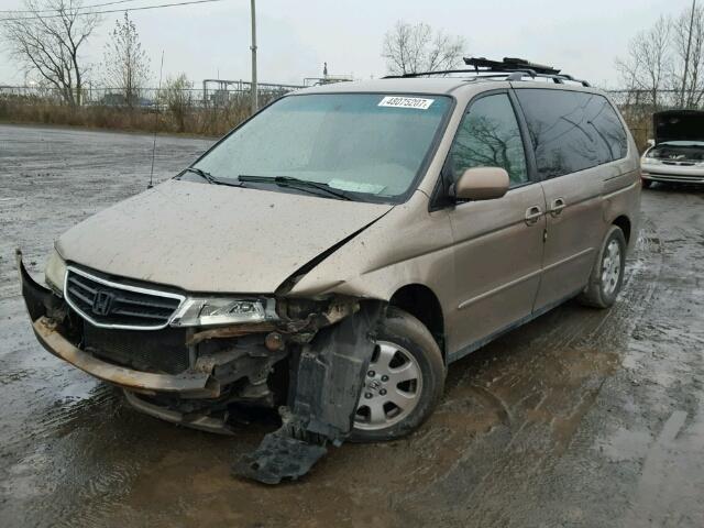 2HKRL18963H001362 - 2003 HONDA ODYSSEY EX GOLD photo 2