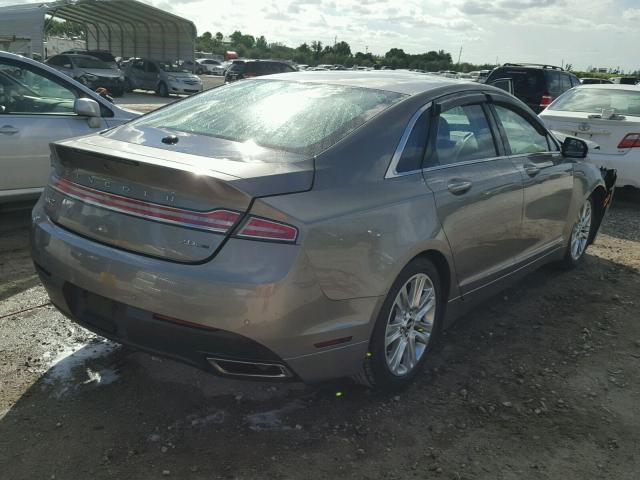 3LN6L2G92GR610585 - 2016 LINCOLN MKZ GRAY photo 4