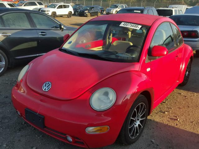 3VWCC21C8XM468202 - 1999 VOLKSWAGEN NEW BEETLE 红色 照片 2