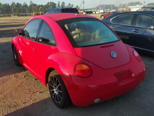 3VWCC21C8XM468202 - 1999 VOLKSWAGEN NEW BEETLE 红色 照片 3