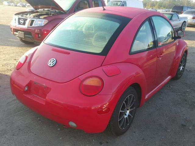 3VWCC21C8XM468202 - 1999 VOLKSWAGEN NEW BEETLE 红色 照片 4