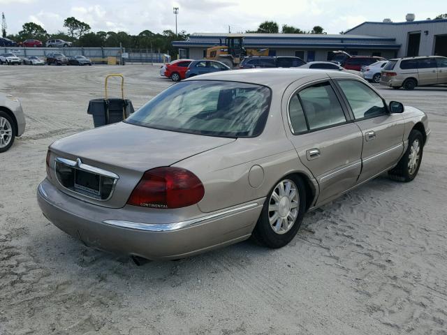 1LNHM97V3XY711664 - 1999 LINCOLN CONTINENTA BEIGE photo 4