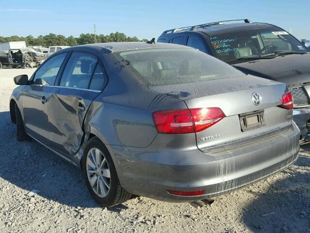 3VWD07AJ5FM301500 - 2015 VOLKSWAGEN JETTA SE GRAY photo 3