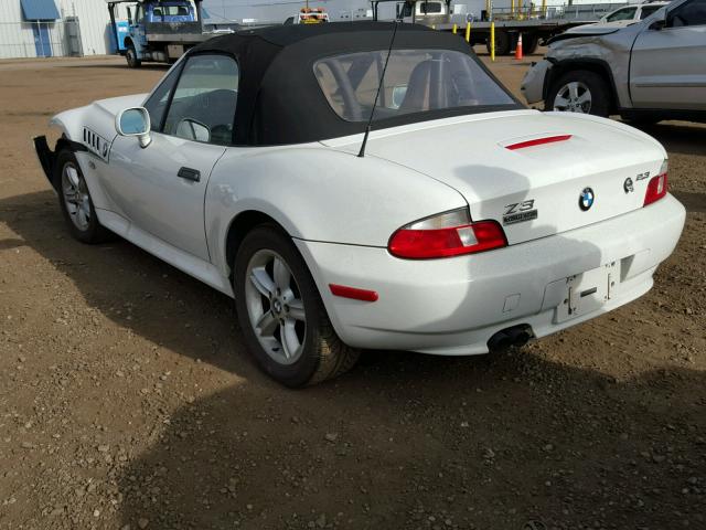 WBACH9340YLG18096 - 2000 BMW Z3 2.3 WHITE photo 3