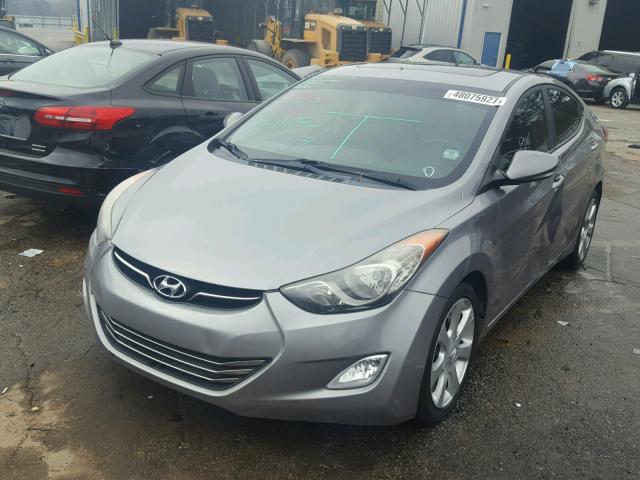 KMHDH4AE3BU111161 - 2011 HYUNDAI ELANTRA GL GRAY photo 2