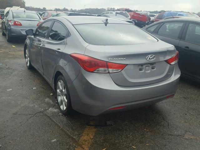 KMHDH4AE3BU111161 - 2011 HYUNDAI ELANTRA GL GRAY photo 3