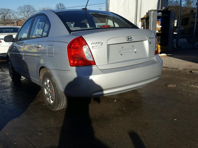 KMHCN4AC6BU617456 - 2011 HYUNDAI ACCENT GLS SILVER photo 3