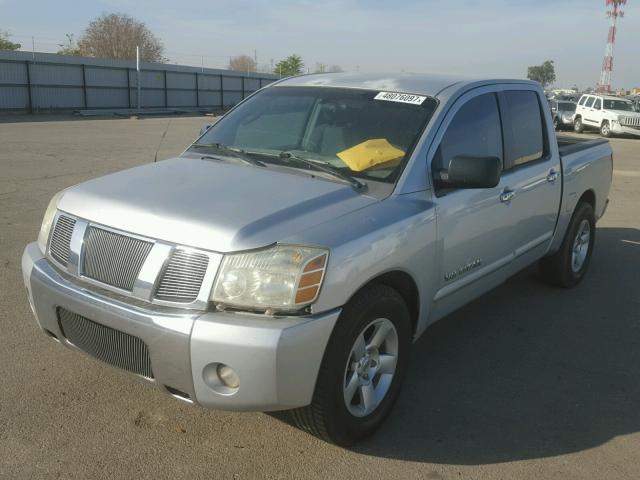 1N6AA07A16N555614 - 2006 NISSAN TITAN XE SILVER photo 2