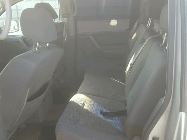 1N6AA07A16N555614 - 2006 NISSAN TITAN XE SILVER photo 6