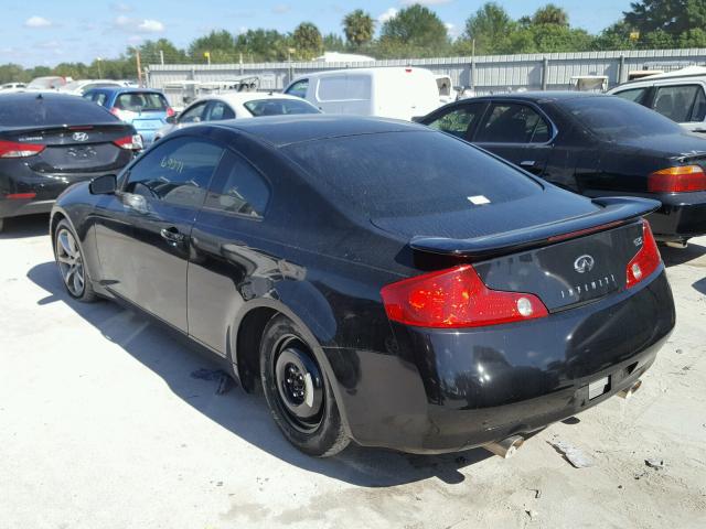 JNKCV54E63M226704 - 2003 INFINITI G35 BLACK photo 3