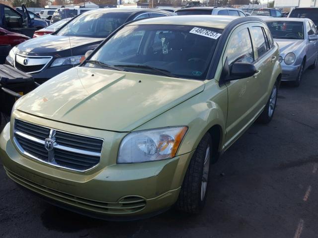 1B3CB4HA7AD541389 - 2010 DODGE CALIBER SX GREEN photo 2