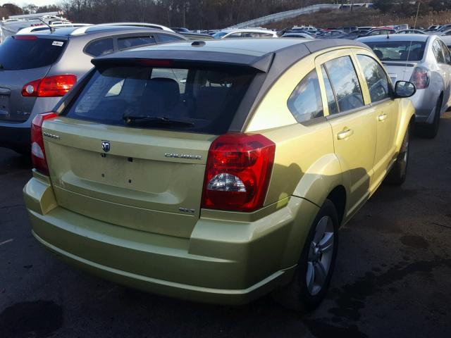 1B3CB4HA7AD541389 - 2010 DODGE CALIBER SX GREEN photo 4