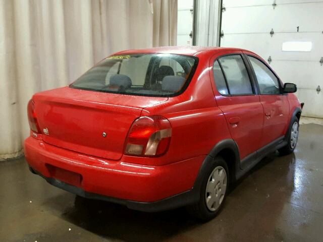 JTDBT123220210924 - 2002 TOYOTA ECHO RED photo 4