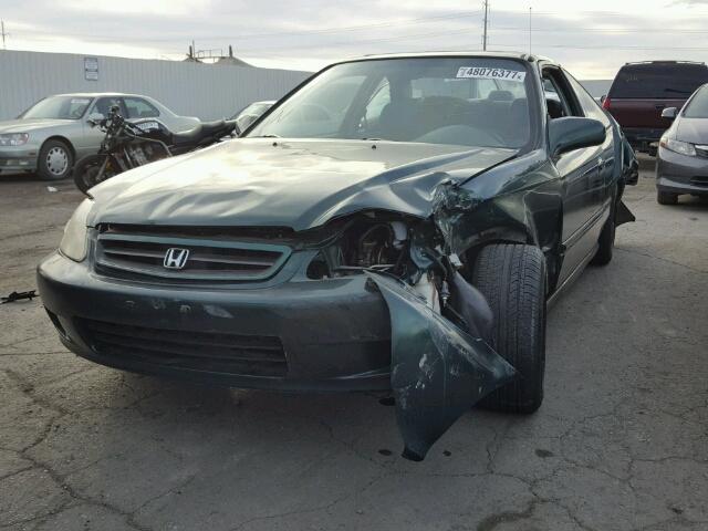 1HGEJ8148YL002979 - 2000 HONDA CIVIC EX 绿色 照片 2
