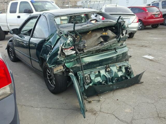 1HGEJ8148YL002979 - 2000 HONDA CIVIC EX GREEN photo 3