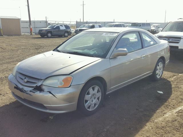 1HGEM22942L023933 - 2002 HONDA CIVIC EX SILVER photo 2