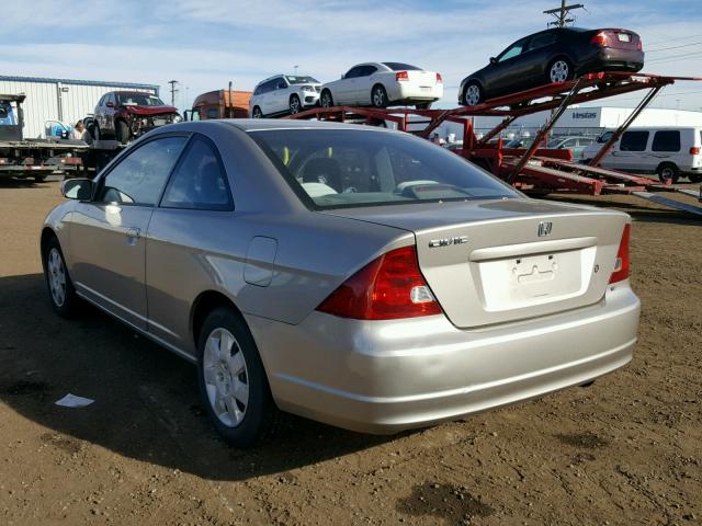 1HGEM22942L023933 - 2002 HONDA CIVIC EX SILVER photo 3