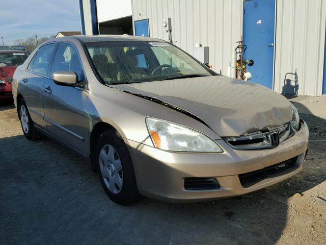 1HGCM56417A045110 - 2007 HONDA ACCORD LX GOLD photo 1