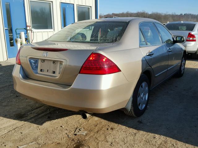 1HGCM56417A045110 - 2007 HONDA ACCORD LX GOLD photo 4