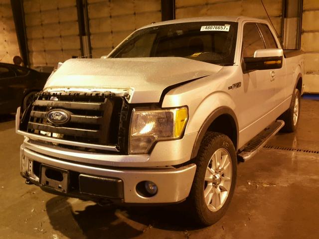 1FTFX1EV5AKE71714 - 2010 FORD F150 SUPER SILVER photo 2