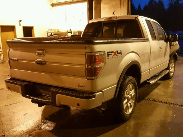 1FTFX1EV5AKE71714 - 2010 FORD F150 SUPER SILVER photo 4