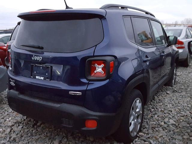 ZACCJBBT3GPC47840 - 2016 JEEP RENEGADE L BLUE photo 4