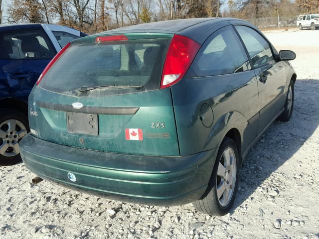 3FAFP31331R237069 - 2001 FORD FOCUS ZX3 GREEN photo 3