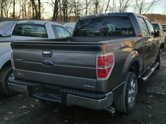 1FTEW1CM4EKE06013 - 2014 FORD F150 SUPER GRAY photo 4