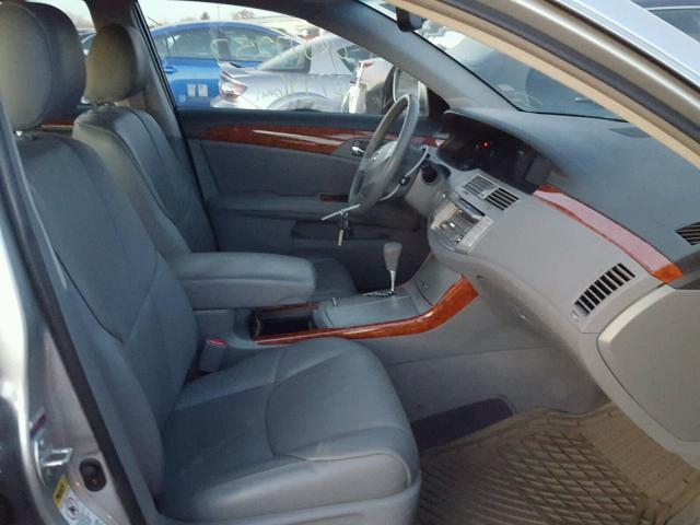 4T1BK36B36U082980 - 2006 TOYOTA AVALON XL SILVER photo 5