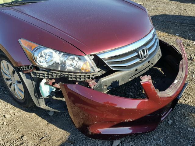 1HGCP2F30CA208417 - 2012 HONDA ACCORD LX RED photo 9